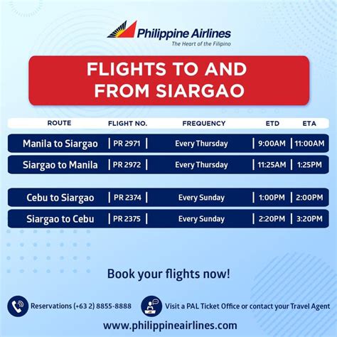 Philippine Airlines Flights to Siargao from PHP 1,631.